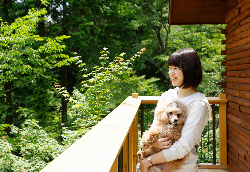 愛犬と泊まれる客室