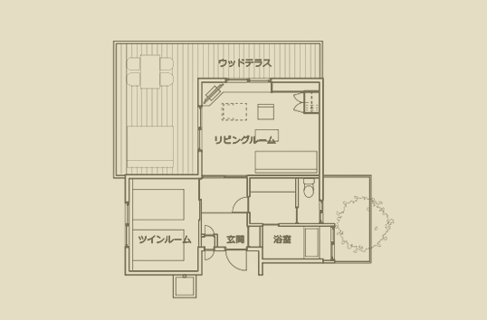 里山ヒュッテ Type K （ドッグフレンドリー）